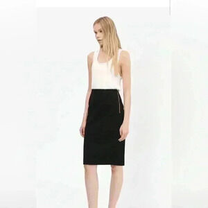 French Connection size 12 long black pencil skirt. NWT. Size zip,great quality!